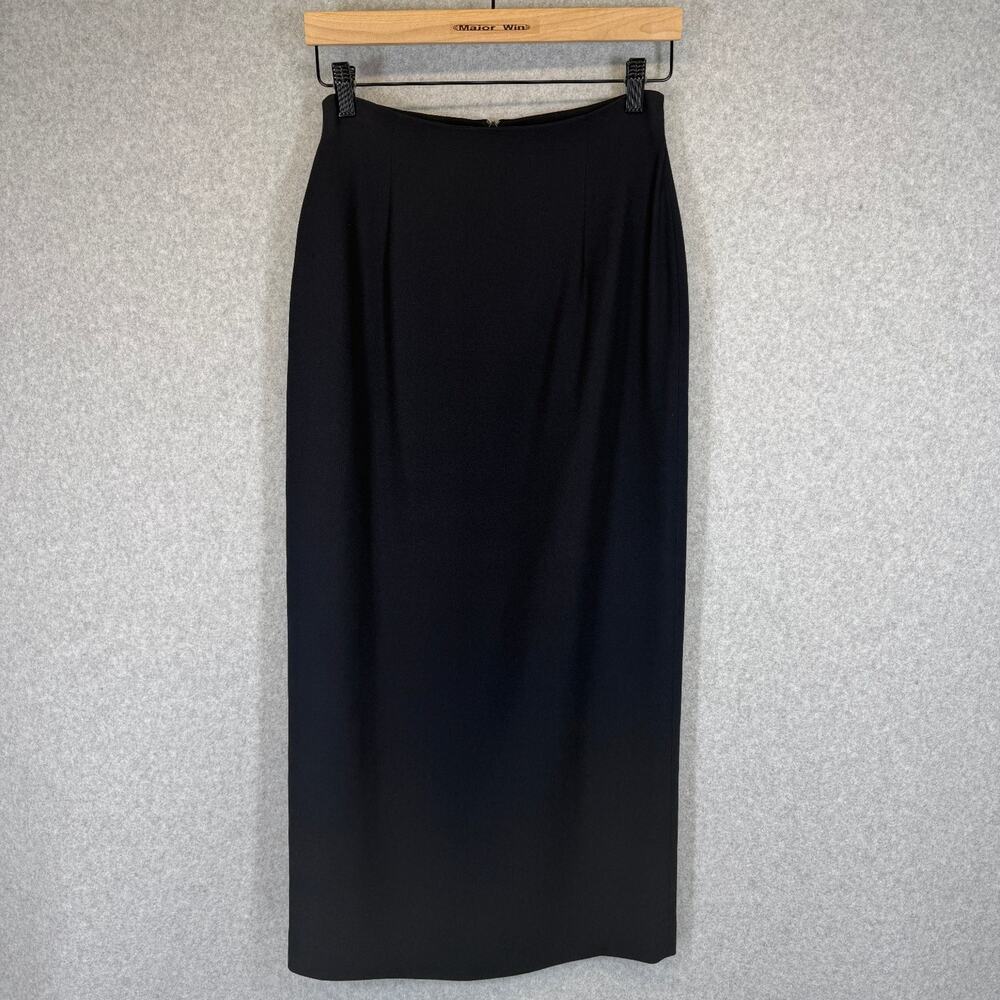 JONES NEW YORK Skirt Women's Navy Blue Size 4 Tri-Acetate Lined Pencil Maxi